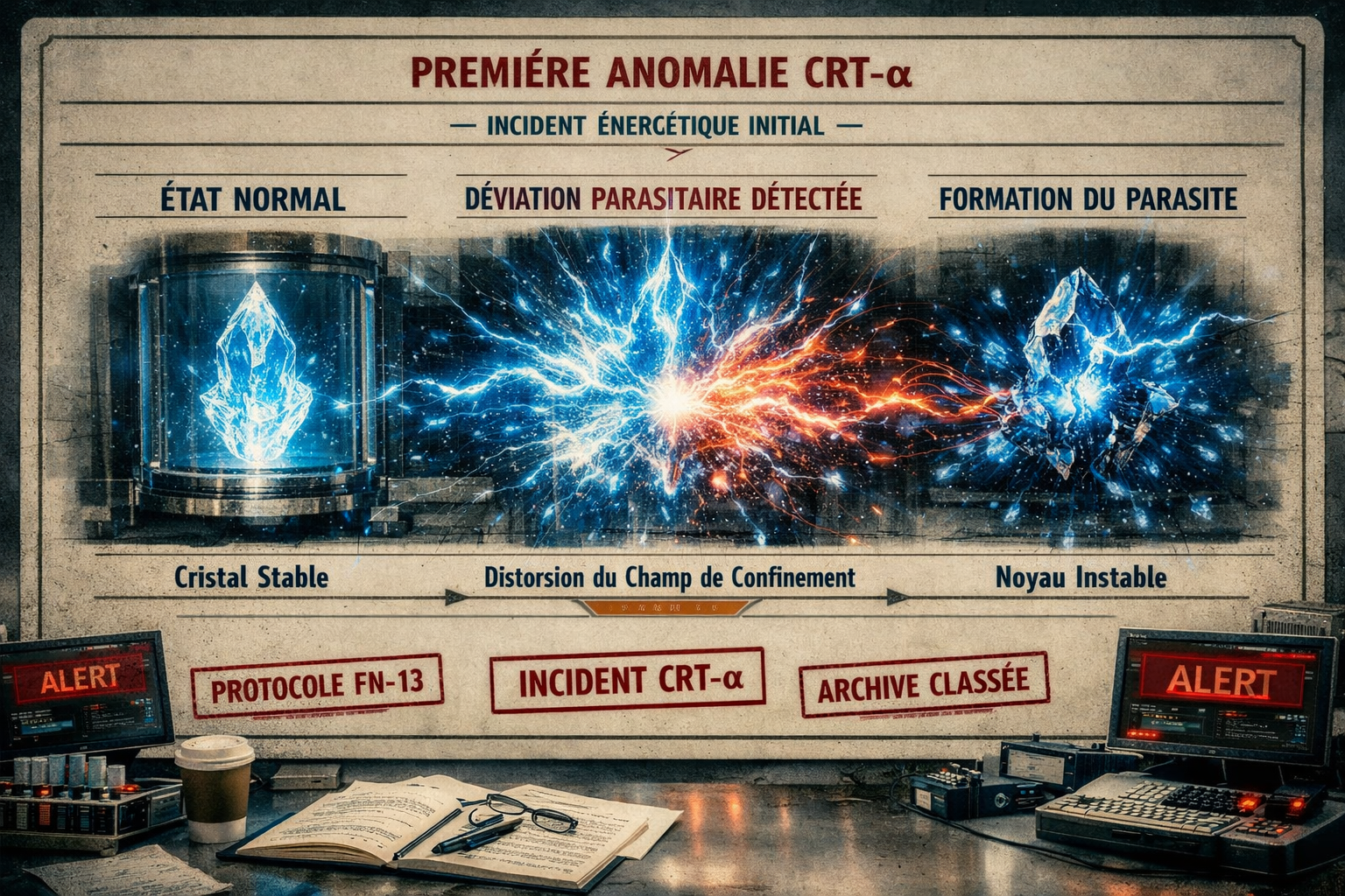 Première anomalie CRT-α